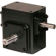 WORLDWIDE ELECTRIC Worldwide HdRS206-40/1-L Cast Iron Right Angle Worm Gear Reducer 40:1 Ratio HdRS206-40/1-L